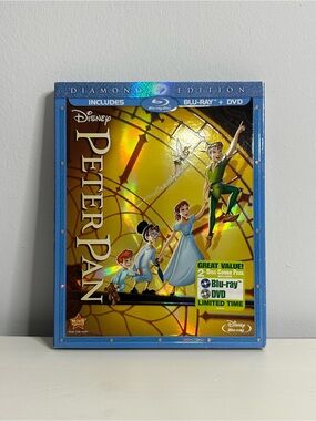Disney Peter Pan Diamond Edition Blu-ray + DVD 2-Disc w/ Slipcover